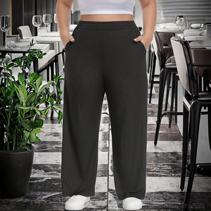 Pantalon de sport formel pour homme avec logo personnalisé, anti-plis, respirant, extensible, coupe ample, pour la gym et le fitness - Product Image 2