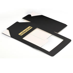 Boîte d'emballage personnalisée en gros avec logo pour casquette, boîte à chapeau, boîte d'expédition pour casquette de baseball, boîte cadeau pliable avec fenêtre transparente - Product Image 1