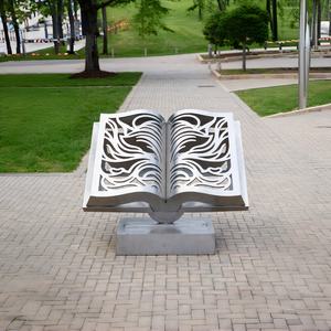 Magníficas Piezas <span class=keywords><strong>de</strong></span> Arte en Acero Inoxidable con Forma <span class=keywords><strong>de</strong></span> Libro, Ideales para Instalaciones en Exteriores en Parques o Bibliotecas. - Product Image 4