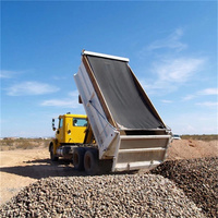 Bâche de camion en tissu maillé enduit de PVC robuste, nouvelle conception TZTY, pour camions à benne basculante et remorques à benne basculante