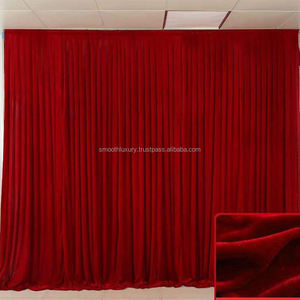 Toile de fond en velours bleu personnalisable, draperie en tissu, rideau en velours, toile de fond pour photomaton, événements de mariage - Product Image 4