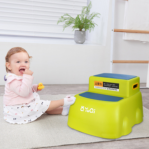 Repose-pieds de deuxième étape, marchepied pour enfants, antidérapant, utilisé pour l'apprentissage des enfants en salle de bain et en cuisine, avec coussinet antidérapant - Product Image 2