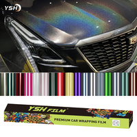 Film vinyle automobile résistant aux UV haute brillance Rouleaux décoratifs en PET teintés de vinyle à vendre