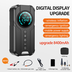 Arrancador <span class=keywords><strong>de</strong></span> Coches <span class=keywords><strong>de</strong></span> 8000mAh y 12V con Compresor <span class=keywords><strong>de</strong></span> Aire, Cilindro <span class=keywords><strong>de</strong></span> 19mm, Corriente Máxima <span class=keywords><strong>de</strong></span> 800A, Luz LED, Clip Inteligente Portátil - Product Image 5