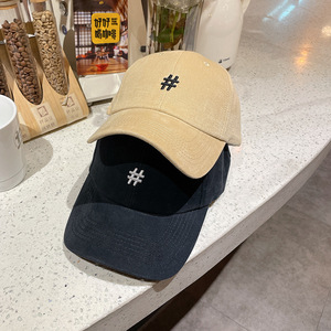 Rongguang sản xuất Hàn Quốc Phong Cách Phụ Nữ người đàn ông đau khổ bóng chày CHA cap hat gorras Mũ bóng chày - Product Image 3