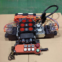 Vanne de commande à distance sans fil 6 voies 6 bobines 12V 24V CC pour système hydraulique
