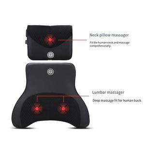 Muchkey Phổ Có Thể Sạc Lại Xe Massage Ghế Thư Giãn Cổ Gối Ghế Trở Lại Tựa Đầu Gối Gối Phụ Kiện Xe Hơi Ghế Đệm - Product Image 4