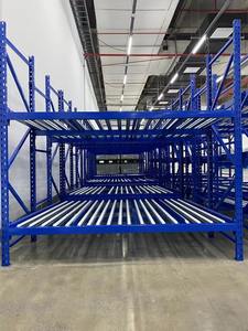 Equipo de almacenamiento de acero resistente Estantería sin pernos para almacén Estante de flujo de cartón por gravedad con rodillos - Product Image 5