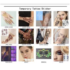 Plantillas <span class=keywords><strong>de</strong></span> <span class=keywords><strong>Tatuajes</strong></span> Temporales Personalizadas <span class=keywords><strong>de</strong></span> Fábrica, Muestra Gratuita, OEM, Impermeables, Diseño Personal, <span class=keywords><strong>Tatuajes</strong></span> Falsos para Cara, Manos y Cuerpo, Estilo Hanna - Product Image 4
