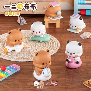 Weiciyuan Bubu Dudu V3 Caja Sorpresa - Figuras de <span class=keywords><strong>Pareja</strong></span> de Osos y Pandas Adorables, Mini Adornos de PVC <span class=keywords><strong>para</strong></span> Pastel, Regalo <span class=keywords><strong>para</strong></span> San Valentín (Set de 12 Piezas) - Product Image 5