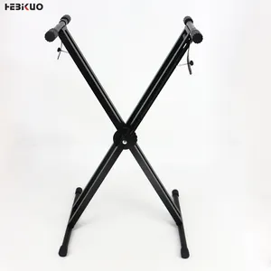 Q-2XB HEBIKUO Groothandelaar professionele elektronische dubbele toetsenbord stand synthesizer stand prijs