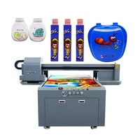 Printer Inkjet UV, keluaran baru dengan kepala cetak Ricoh harga rendah kelas otomatis untuk desain sepatu kreatif DIY