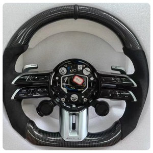 <span class=keywords><strong>Volant</strong></span> en fibre de carbone pour Mercedes-Benz <span class=keywords><strong>A35</strong></span> A45 C63 C43 E53 E63 G63 G500 G55 <span class=keywords><strong>AMG</strong></span> GT S63 GLE63 GLA45 W223 - Product Image 2