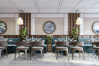 Table et chaises de salle à manger commerciales en bois OEM, mobilier de café moderne en bois, mobilier sur mesure pour hôtels et restaurants