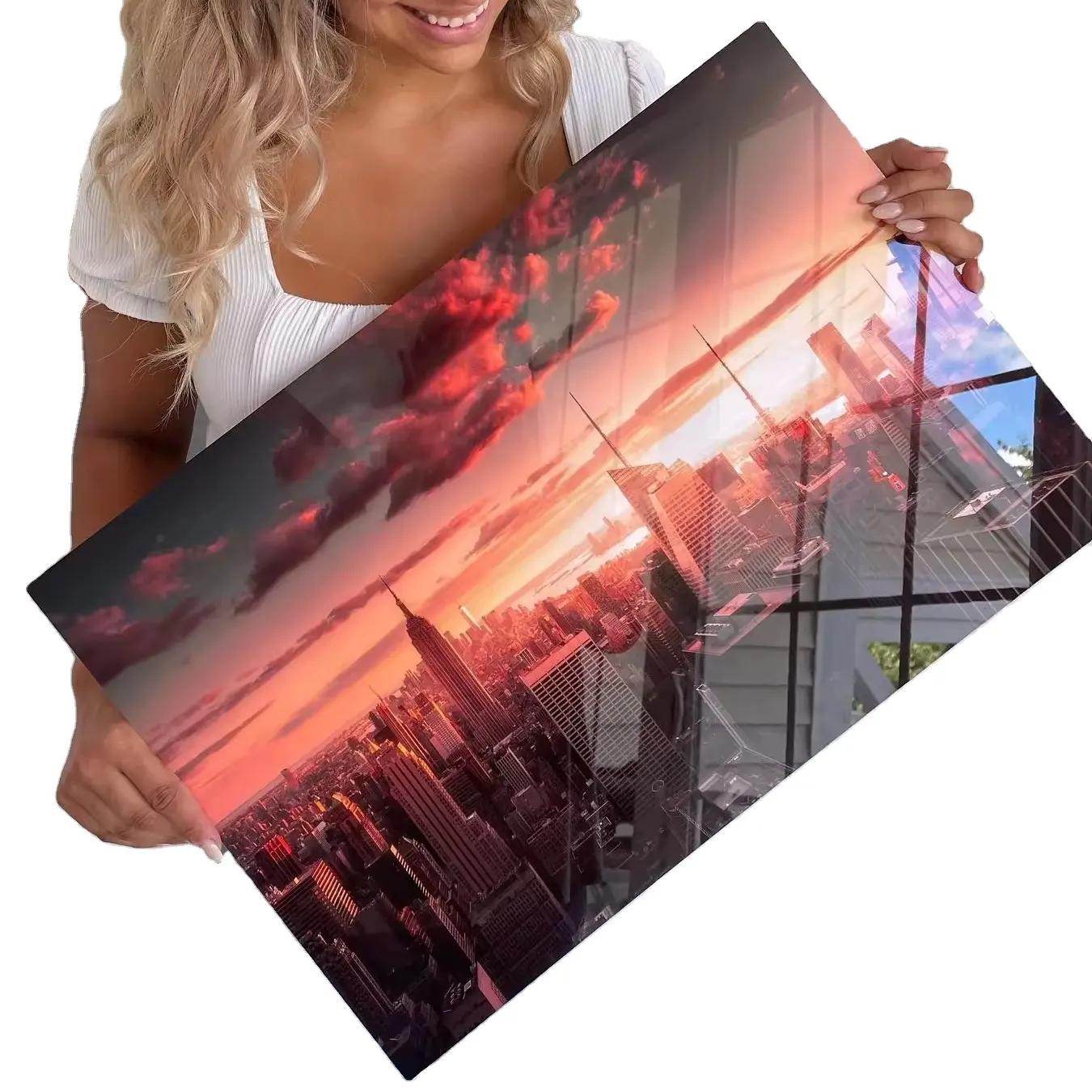 HD Métal Photo Vente Chaude Impression 1.0mm Sublimation Blancs En Aluminium Tableau Blanc Feuille D'aluminium