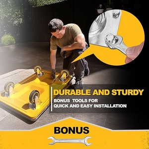 330 Lbs Taşıma Kapasiteli, Katlanabilir, Ağır Yük Taşıma Arabası, Yükseltilmiş Katlanabilir Kamyon Platformu, Döner Tekerlekli - Product Image 3