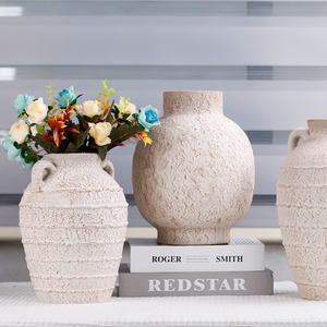 Redeco <span class=keywords><strong>2023</strong></span> diseño de arte superficie irregular florero de boda jarrón de cerámica para decoración del hogar - Product Image 6