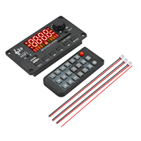 Amplificateur numérique domestique 50W, carte décodeur MP3, kit mains libres Bluetooth 5.0, haut-parleur audio FM, contrôle du volume 100W, radio à carte plastique, alimentation CC