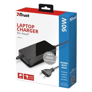 อะแดปเตอร์จ่ายไฟแล็ปท็อปมัลติปลั๊กสีดำสำหรับ23390 Asus รุ่น Maxo 90W - Product Image 2
