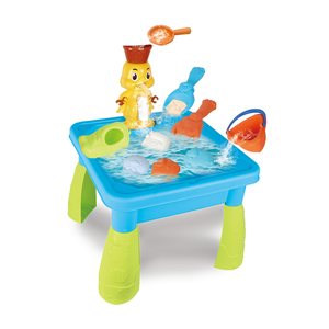 Mesa de Juego de Arena y Agua para Niños, Set de Playa de 15 Piezas con Cascada de Pato, Moldes, Regadera, Juguete de PP para Niños Pequeños - Product Image 5