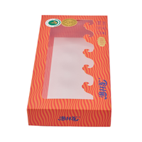 Boîtes d'expédition portables pour fruits de mer, directement de l'usine, avec fenêtre, gaufrage et effet pailleté mat pour la livraison de fruits de mer