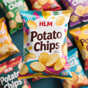 Heat Sealing Custom Printed Digital Back Seal Food Grade 40g 100g 160g Puffed Food Packaging Plastic Potato <strong>Chips</strong> Bag - Product Image 3