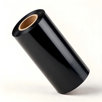 Pita Wax 4.33'' X 984', Pita Printer Barcode Hitam 110mm X 300m, Tinta CSO di Luar, Inti 1'' untuk Zebra, TSC, GoDex, Citizen
