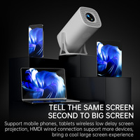 Proyector LCD Portátil de 720P, 450 ANSI Lúmenes, Android 11, BT5.0, WiFi, Relación de Contraste 2000:1, Compatible con 4K y 3D, para Cine en Casa y Exteriores