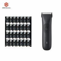 Fabricant de cartes de contrôle électroniques tout-en-un pour mini-ventilateurs et lampes de poche, avec masque de soudure noir personnalisé et sérigraphie blanche, pour assemblage de PCB