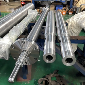 Pièces de machine extrudeuse JinSheng Long Life : Vis simple et cylindre PE pour ligne d'extrusion, au meilleur prix - Product Image 2