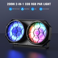 UKING 2 yeux LED Blinder Light 2x100w COB Blinder Audience Par Light pour église, théâtre, mariage, studio