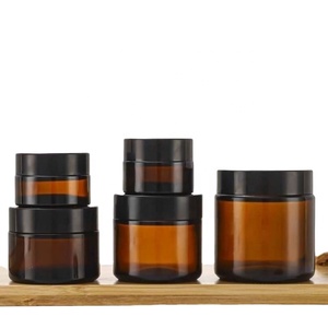 Pot en verre ambré de 30g pour crème cosmétique – Emballage de protection pour soins de la peau – Offre spéciale - Product Image 1