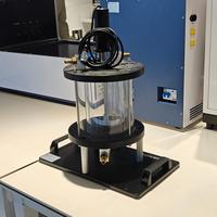 Échangeur de chaleur à enveloppe et à serpentin, réservoir cylindrique transparent pour l'observation visuelle du flux de liquide par transfert thermique