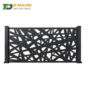 DF Yard alüminyum 8ft Tall bahçe fikirleri çit kapak emlak kapıları yatay çit ekran koruyucu - Product Image 1