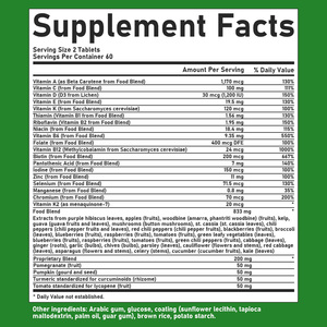 Tabletas Multivitamínicas para Hombres OEM/ODM, Mezcla de Frutas, Verduras y Hierbas, Nutrición Vital para Hombres Mayores de 40 Años - Product Image 6