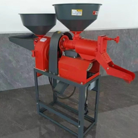 Moulin à riz combiné avec machine à moudre la farine capable de traiter le maïs, le blé, le riz paddy, le maïs et de décortiquer les céréales, ainsi que de broyer les matériaux secs