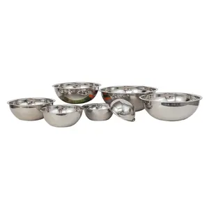China makes high quality Manufacture Fast Delivery kitchen food bowl stainless steel mixing bowl set