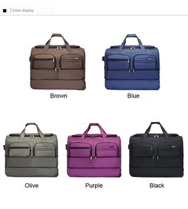 Unisex Quality Oxford Polyester Sports Luggage Leisure Gym waterproof zipper Travel Trolley rolling <strong>Bag</strong> Popular Trend Outdoor - Product Image 4