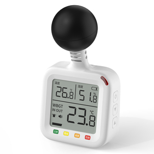 Professionelles WBGT-Messgerät, Hitzestress-Monitor mit Hitzewert-HI-Prüfer, Feuchtkugeltemperatur-<span class=keywords><strong>Tester</strong></span> und akustischem Alarm - Product Image 1