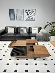 Tavolino da Caffè per Soggiorno di Piccole Dimensioni, Stile Antico Medioevale, Retrò Italiano, Tavolino Quadrato Creativo a Cubo di Rubik Nordamericano - Product Image 6