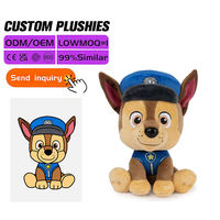 Boneka Hewan Anime Lucu 30cm Bordir Kustom Kapas PP Mainan Lembut OEM ODM 100 Pcs MOQ untuk Koleksi Hadiah Grosir