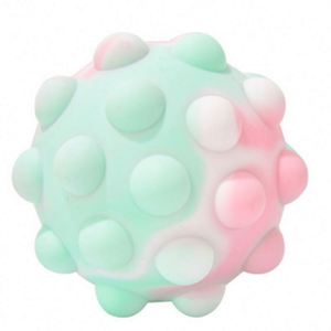 ลูกบอลบับเบิ้ล 3 มิติ ของเล่นซิลิโคนบีบคลายเครียด พกพาสะดวก สีรุ้ง - Product Image 6
