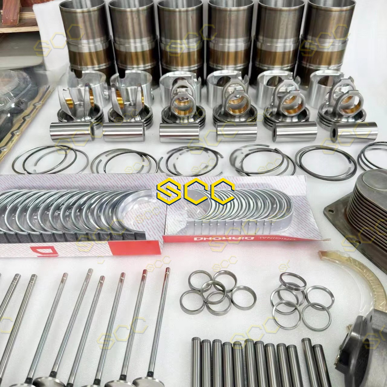 Запасные части двигателя Mitsubishi S6S S4S 4M50 4D36 4D33 4M42 4AT2 S3Q2 6D34 6M60 S3L Ремонтный комплект для ремонта Mitsubishi