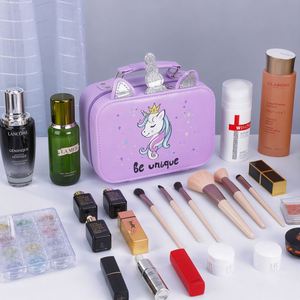 Trousse de Maquillage de Voyage Personnalisée avec Miroir LED, Organisateur Cosmétique Personnalisé, Diviseurs Ajustables, Cadeau Unique pour Demoiselle d'Honneur - Product Image 4