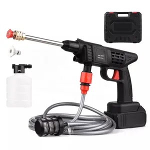 Cordless máquina água pistola 48v lítio carro lavar máquina água pistola car wash sem fio