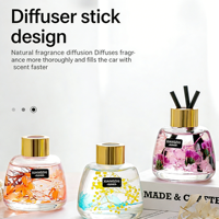Diffuseur de parfum de luxe pour voiture en verre premium, désodorisant solide en gros pour automobile, décoration de voiture