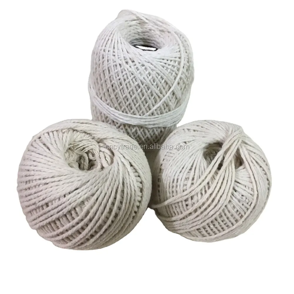 china rope factory eco friendly cheap recycle multi ply twisted braided colored cotton bakers twine rope cord yarn