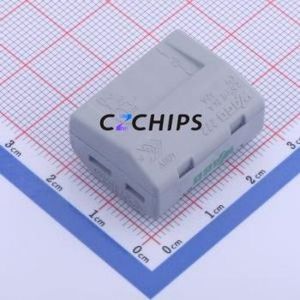 222-415 Spring Terminal Block Connector ( Construction: 1x5P )( Color: Gray )( Mounting Type: Free Hanging ) - Product Image 2