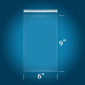 Cellophane <b>Bags</b> 6x9 Clear Self Sealing Resealable For A7 A8 A9 Cards Envelopes Bakery Treats <b>Packing</b> Storage - Product Image 2