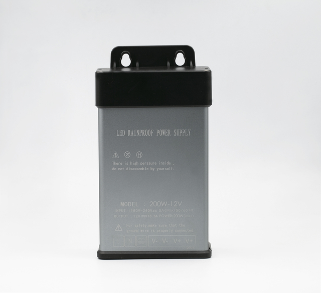 IP44 Rainproof Led Power Supply 12v 200w Led Driver Outdoor